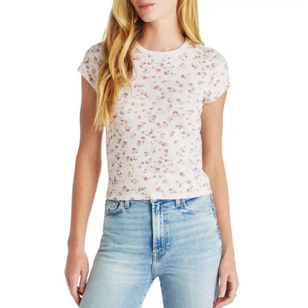 Splendid Women’s Candice Floral Linen Blend Tee